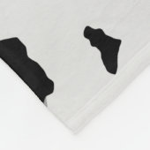 Snow Leopard Seamless Pattern  Fleece Deken (Hoek)