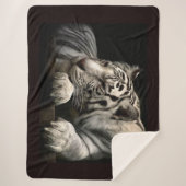 Snow Leopard Sherpa Deken (Voorkant)