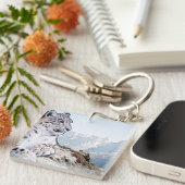 Snow Leopard Sleutelhanger (Voorkant Rechts)