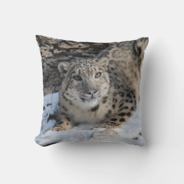 Snow Leopard Square Toss Cushion Kussen