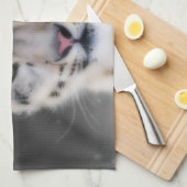 Snow Leopard Theedoek (Quarter Fold)