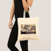 Snow Leopard Tote Bag (Voorkant (product))