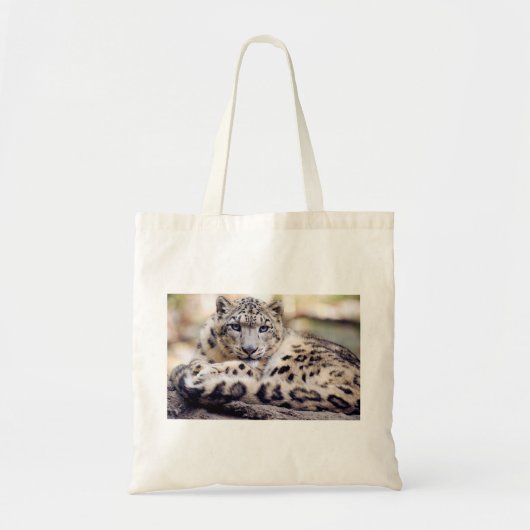 Snow Leopard Tote Bag (Voorkant)