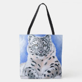 Snow Leopard Tote Bag (Voorkant)