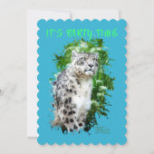 Snow Leopard-uitnodiging Kaart (Voorkant)