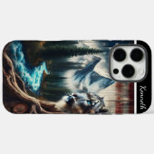 Snow Leopard's Mountain Uitzicht Case-Mate iPhone Case (Achterkant (horizontaal))