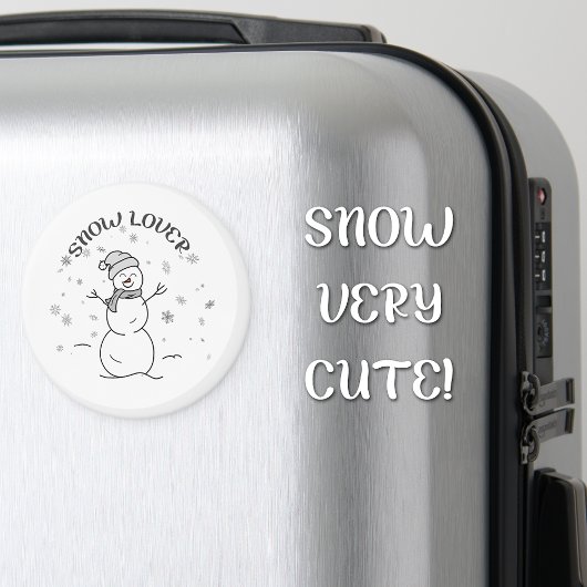 Snow Lover Cute Snowman Fridge Magnet Magneet