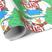 Snow Man, Cadeaupapier (Rol Hoek)