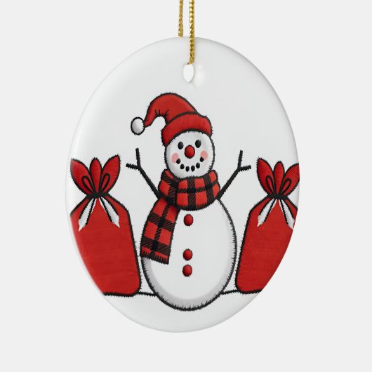 Snow man ornament (Rechts)