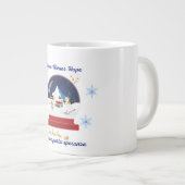 Snow Means Hope – Bilingual Snow Globe Holiday Extra Grote Beker (Voorkant rechts)