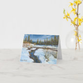 "Snow Melt" door Barbara Stanton: noteer Kaart (Gele Bloem)