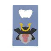 Snow Monkey Samurai Kredietkaart Flessenopener (Voorkant)