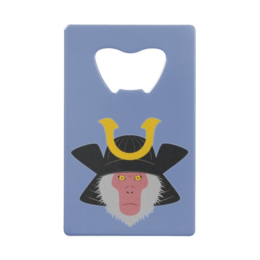 Snow Monkey Samurai Kredietkaart Flessenopener (Voorkant)
