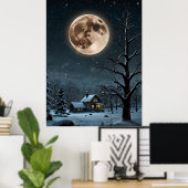SNOW MOON POSTER (Thuiskantoor)