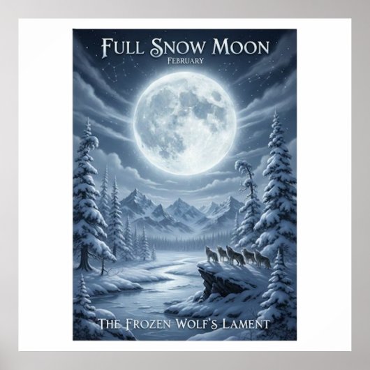 SNOW MOON POSTER (Voorkant)