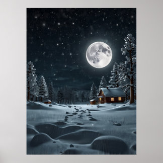 SNOW MOON POSTER
