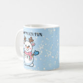 Snow Much Fun | Cute Winter Coffee Mug (Devant gauche)