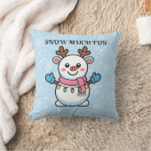 Snow Much Fun | Cute Winter Pillow Kussen (Deken)