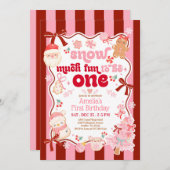 Snow Much Fun to be ONE First Birthday Invitation (Devant / Derrière)