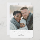 Snow Much Fun Winter Photo Feestdagenkaart (Achterkant)