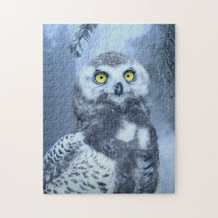 Snow Owl Photo Puzzle Legpuzzel