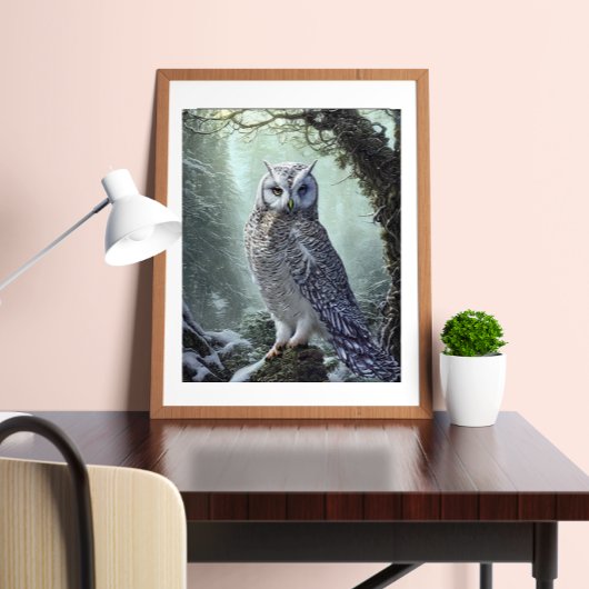 Snow Owl Poster