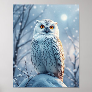 Snow Owl-Poster Poster
