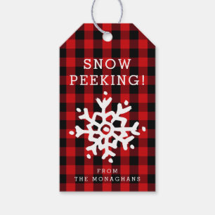 Snow Peking Roodgieters Cadeaulabel