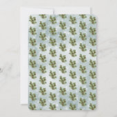 Snow pine branche fête fériée invitation (Dos)