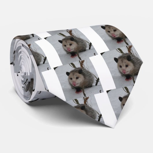 Snow Possum Stropdas (Opgerold)