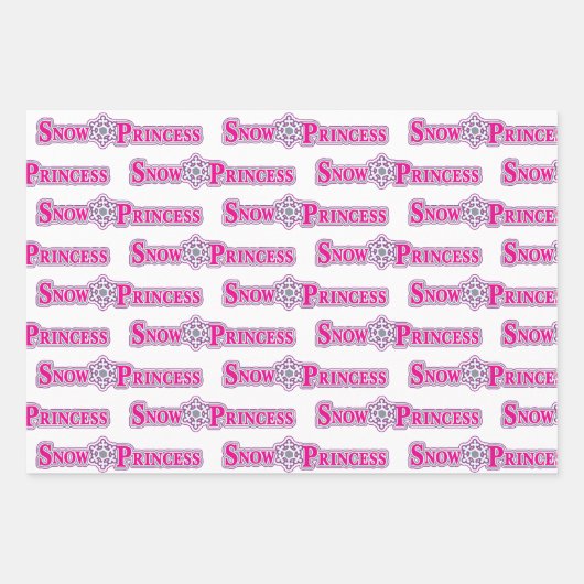 Snow Princess Inpakpapier Vel (Voorkant)