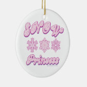 Snow Princess Keramisch Ornament (Rechts)