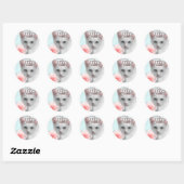 Snow Princess Ronde Sticker (Vel)