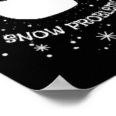 Snow Problemo Funny Christmas Snowman  Poster (Hoek)