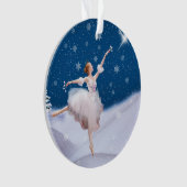 Snow Queen Ballerina  Ornament (voorkant)