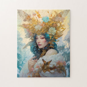Snow Queen Fantasy Kunst Legpuzzel
