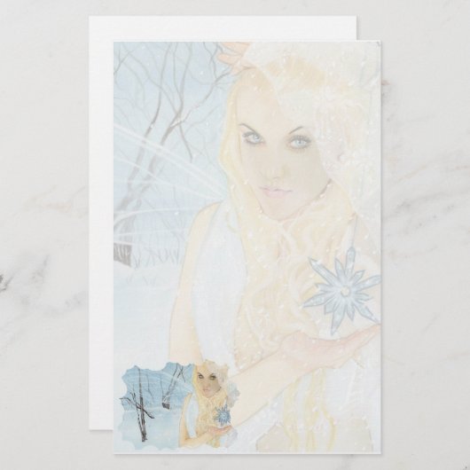 Snow Queen Stationery Briefpapier (Voorkant / Achterkant)
