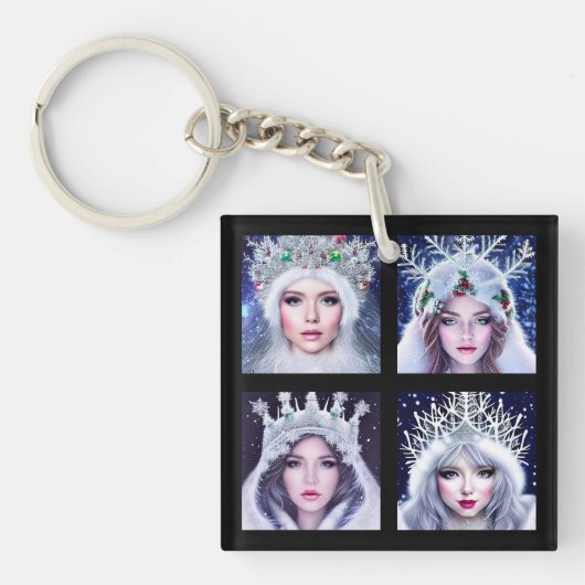 Snow Queens Winter Wonderland Sleutelhanger (voorkant)