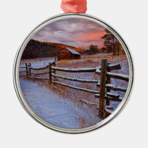 Snow Ranch Metalen Ornament