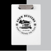 Snow Removal Business Uw Logo op maat toevoegen Klembord