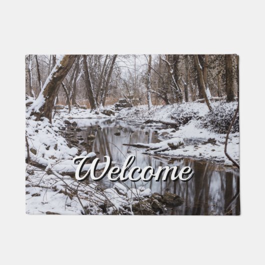 Snow Riverside Welcome Doormat Deurmat (Voorkant)