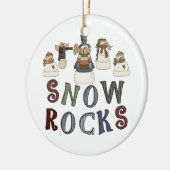 Snow Rocks Keepsake Ornament (Links)