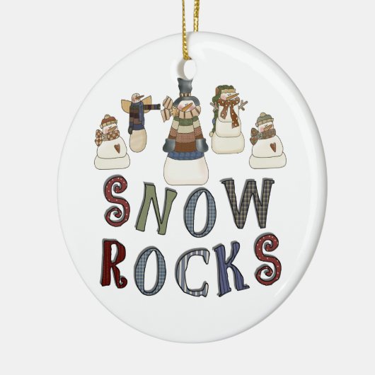 Snow Rocks Keepsake Ornament (Links)