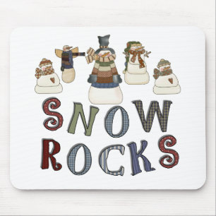 Snow Rocks T-shirts en geschenken Muismat