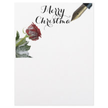 Snow roos Merry-kerstbrief