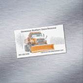 Snow Shoveling Verwijdering Bedrijf Marketing Magnetisch Visitekaartje (Voorbeeld)