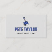 Snow Shoveling Visitekaartje (Voorkant)