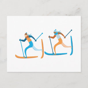 Snow Ski Briefkaart