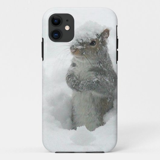 Snow Squirrel iPhone 5 Hoesje (Achterkant)