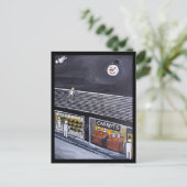 Snow Town Painting by Alfred Fox Briefkaart (Staand voorkant)